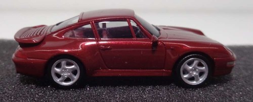 Herpa H0 031899-002 Porsche 911 (R) rosso/metallico nuovo & IMBALLO ORIGINALE - Foto 3 di 6