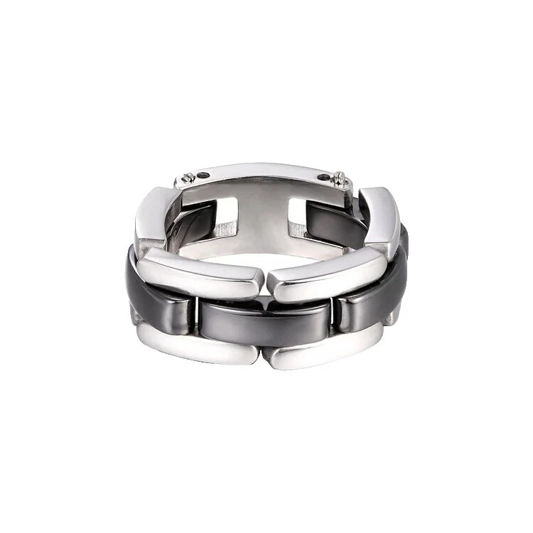 Acero Inoxidable Anillo de la eternidad 9 Anillos de Moda