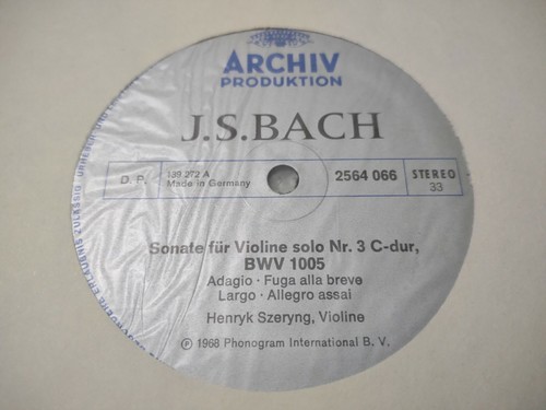 BACH EDITION CHAMBER MUSIC 1 - HENRYK SZERYNG SONATA PARTITAS ARCHIV 2722 012 - Picture 10 of 12