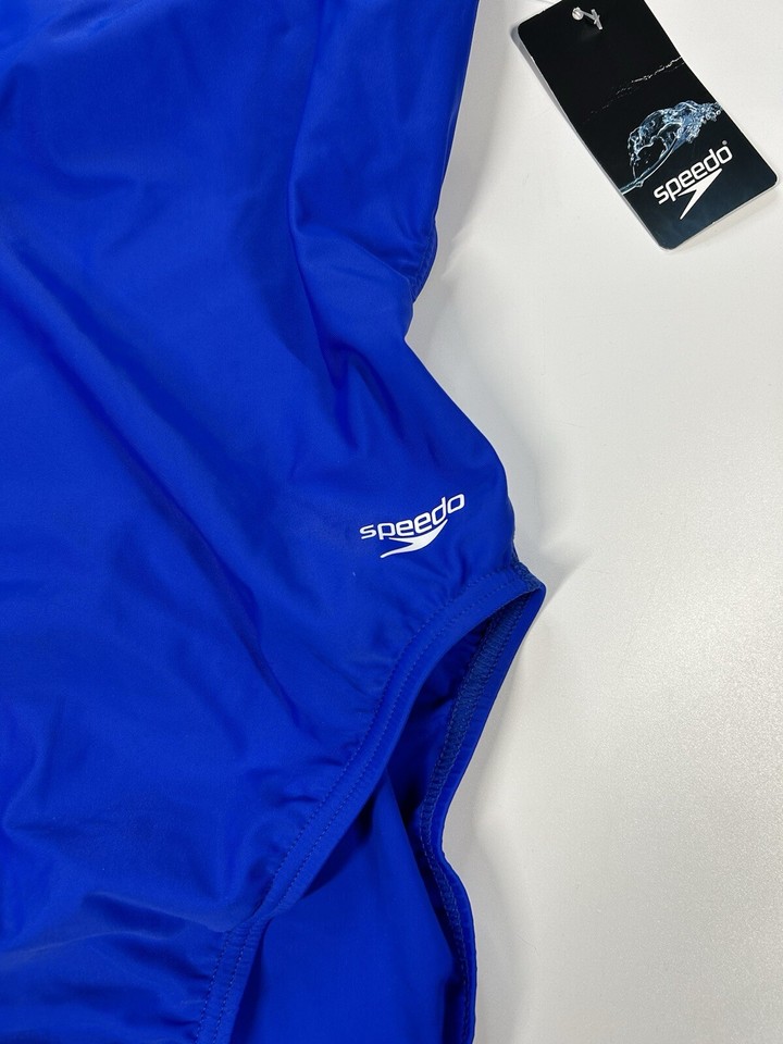 Speedo Swimsuit Womens 14/40 Pro LT One Piece Race Suit Blue Athletic