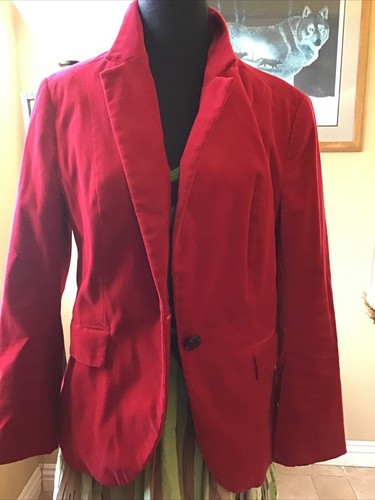 zara red velvet jacket