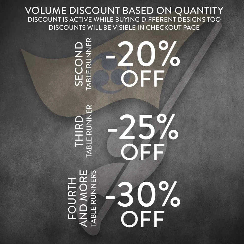 Table Runner Bunch Of Sun | Unique Design Table Decor | Made in EU - Image 2 of 2