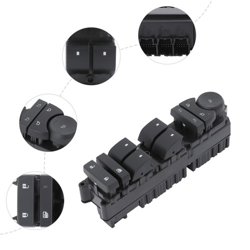 Left Inner For Cadillac Escalade Car Window Control Switch Driver Side 2009-2014 - Picture 8 of 18