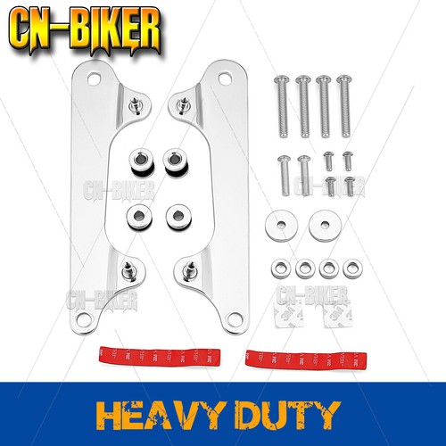 Sissy Bar 4 Point Chrome Docking Hardware Kit For 12+ Harley Dyna Switchback FLD - Picture 2 of 7