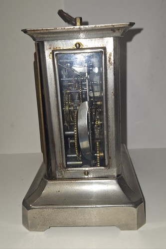 ANTIQUE GERMAN KIENZLE VICTORIAN CARRIAGE CLOCK WORKING WITH MUSICAL ALARM - Picture 6 of 12
