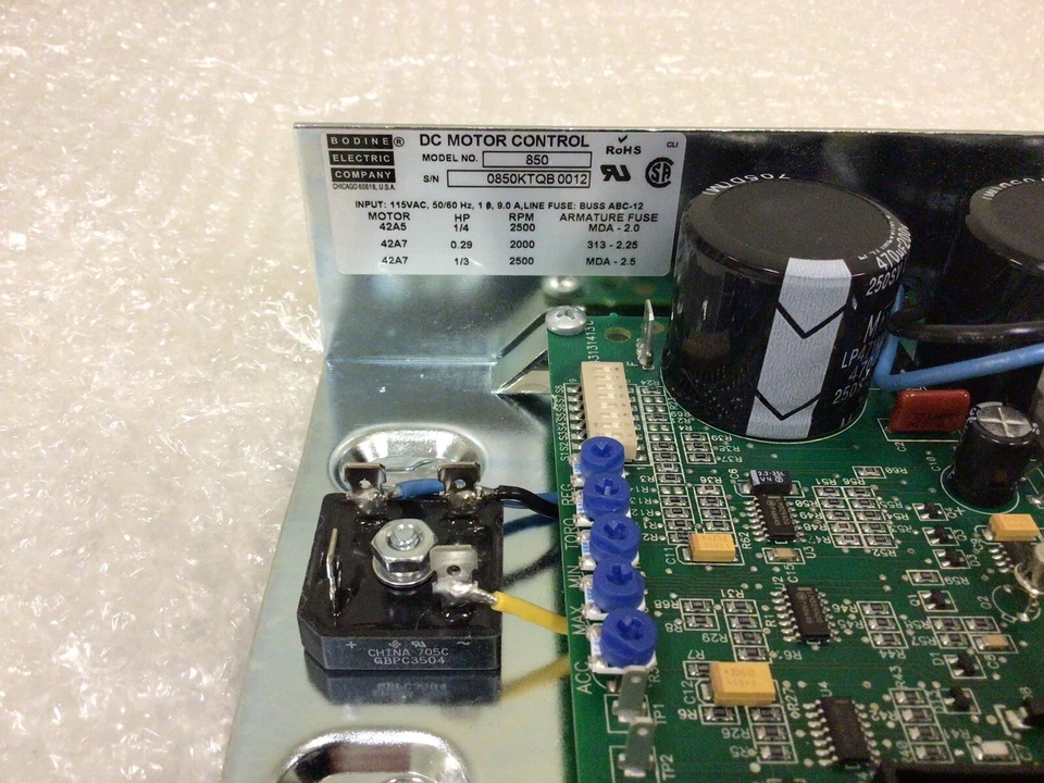 NEW, BODINE 0850KT / 850 ELECTRONIC MOTION CONTROL, S/N:0850KTQB0012, FREE SHIP - Image 2 of 4