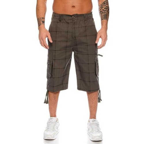 Herren 3/4 Bermuda Cargo Capri-Hose kurze Hose knielang Herren-Shorts Gr M-6XL - Bild 14 von 41