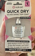 Nail Aid Quick Dry Top Coat Glass Shine Polish
