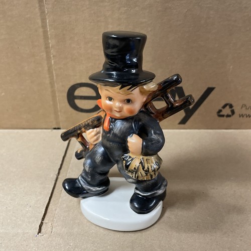 Vintage Goebel W Germany Chimney Sweep Boy with Ladder Figurine #KF38 - Picture 2 of 11