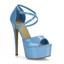 thumbnail 11 - Womens Strappy Platform Sandals Peep Toe Ladies Stiletto High Heel Shoes Size