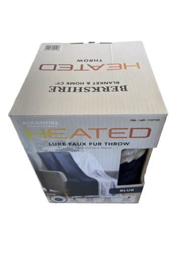 Berkshire Life Heated Throw Blanket, Reversible, 4 Heat Settings, 50" x 60" New - Picture 10 of 13