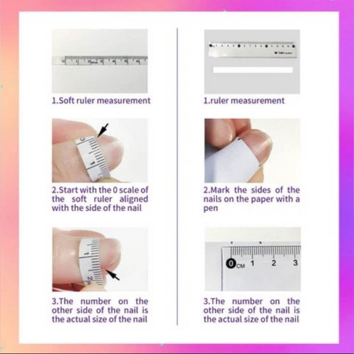 Pressa quadrata su unghie rossa francese finte fatta a mano per nail art - Foto 38 di 40