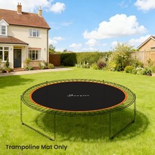 Trampoline Mat with 72 V-Hooks, Fits 12' Trampoline, Orange