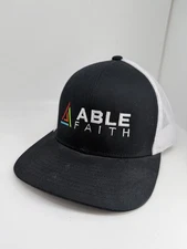 Able Faith Black Ball Cap Hat Adjustable