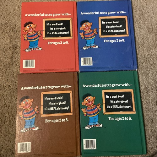 Big Bird's Sesame Street Dictionary Books #1-8 A-Z Complete Set 1981 Hardcover - Picture 8 of 11