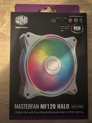 Cooler Master MasterFan MF120 Halo White   ARGB Gehäuselüfter
