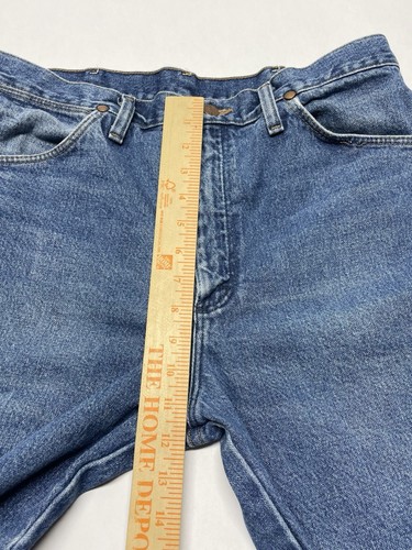 VTG Wrangler Cowboy Cut Denim Blue Jeans Mens 33x32 936GBK Rodeo Western Country - Picture 23 of 24