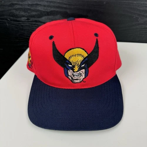 VTG  1993 Marvel Comics X-Men Wolverine American Needle Snapback Hat Blockhead