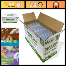 Clear Mini Hot Glue Sticks 4" - 550 Pack, Multi-Temperature, Quick Bonding for C 0.07 per gallon
