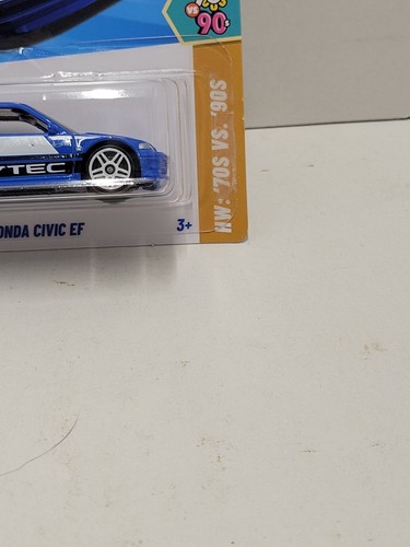 2025 Hot Wheels 90'S Honda Civic EF HW 70s VS 90s Blues VTEC - Picture 4 of 6