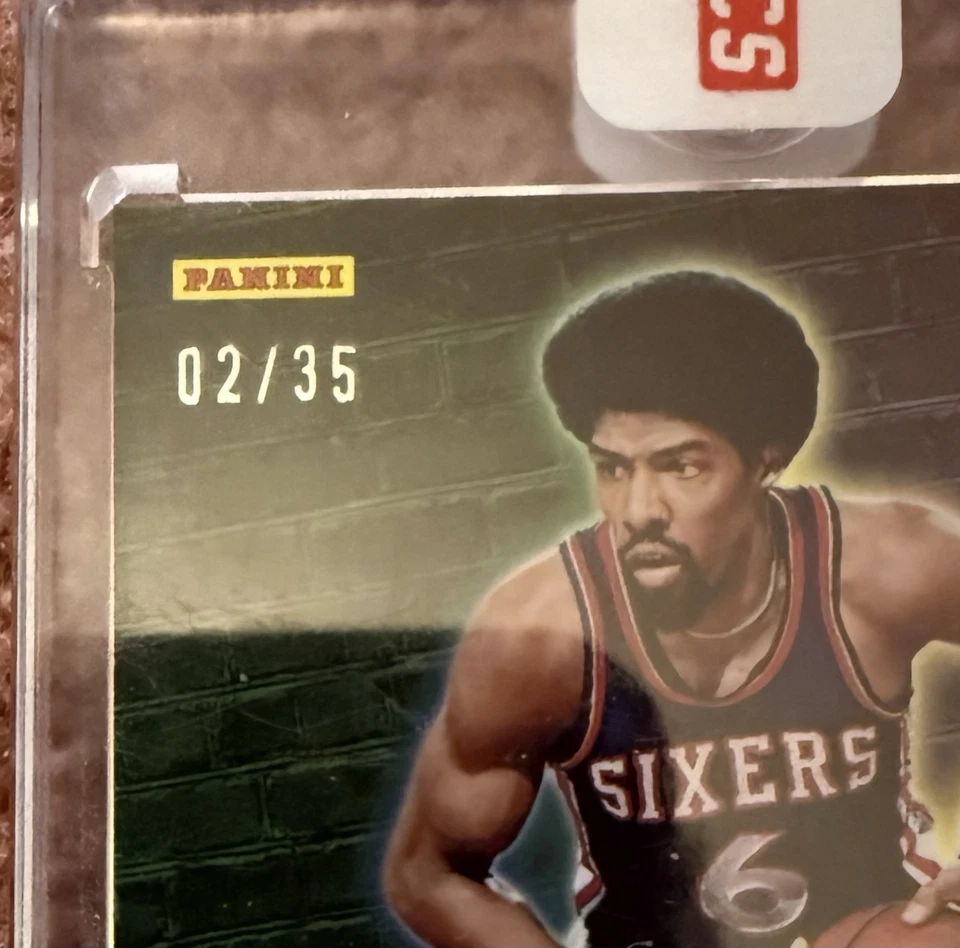 23/24 Panini Spectra-Colorgraphs Julius Erving Astral Prizm/35 Autógrafo WOW 🔥 Foto 4 de 4