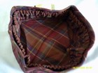 Longaberger One 13" Round Keeping Basket Liner Toboso Plaid or Sage or Bf Stripe