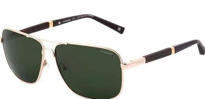 Auténticas gafas de sol polaroid pld 2001/s j5g h8 doradas con polarizadas verdes - Imagen 1 de 4