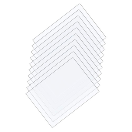 10 Stück Transparente Acryl Bilderrahmen Kunststoff Platten für Basteln Brett