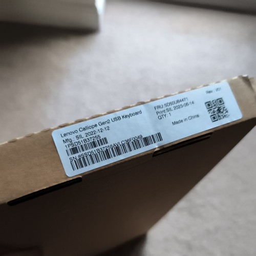 Lenovo Calliope Gen2 USB Keyboard. Flat Keys. 5D50U84471 1PSD51B37255 - Photo 8/11