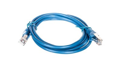 4040849955327 Kabel krosowy patchcord F/UTP kat.5e CCA niebieski 1,5m 95532 GOOB