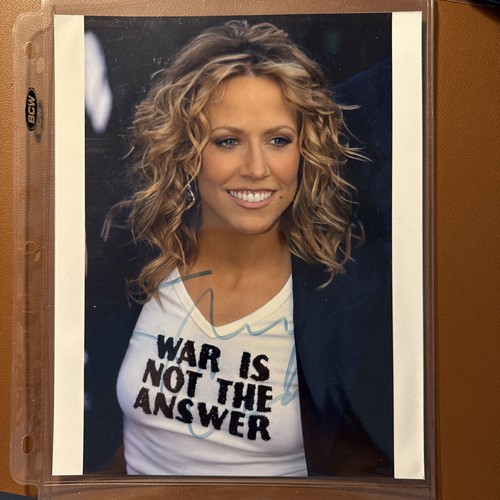 SHERYL CROW  War Is Not The Answer - Signed 8x10 GENUINE AUTHENTIC W/COA!