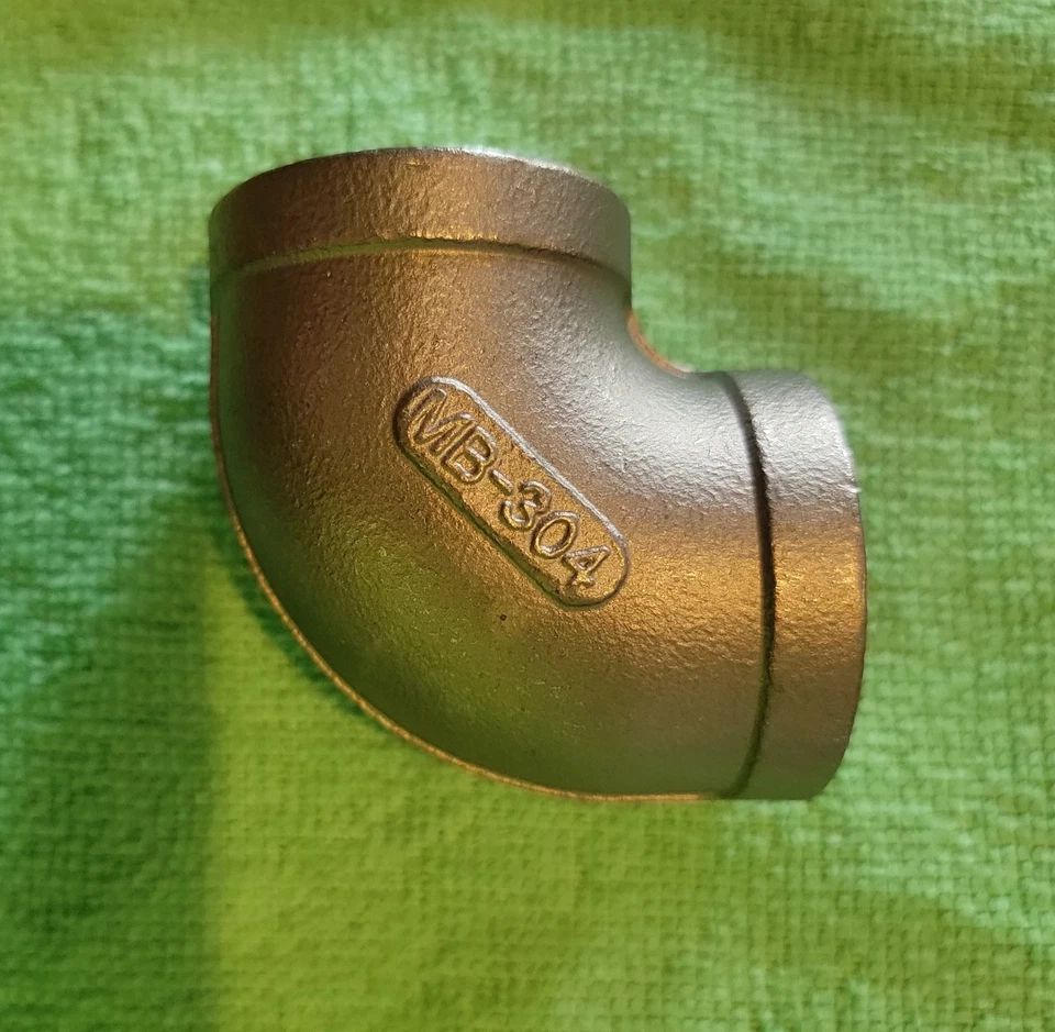 MERIT 1" NPT x 1" NPT 316 Stainless Steel 90 Degree Elbow - Class 150 - Female - - Image 2 of 3