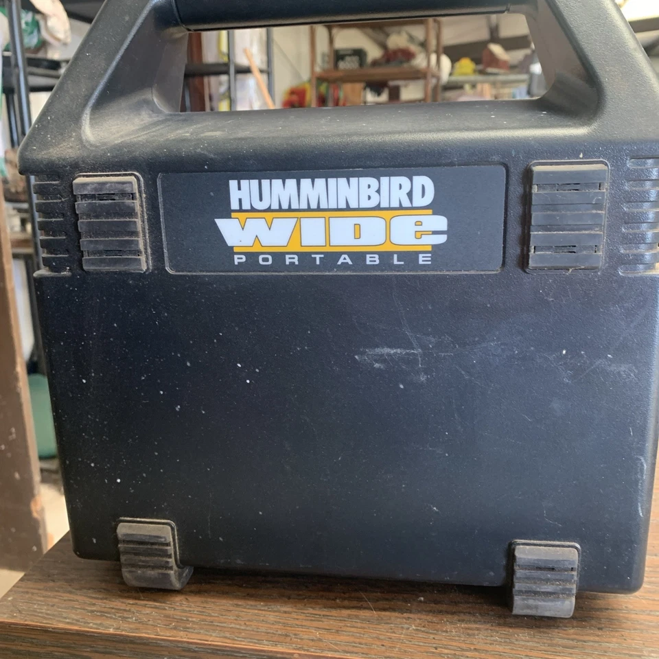 HUMMINGBIRD Ancho Cien Portátil Rastreador Buscador de Peces Estuche Transductor Foto 3 de 3
