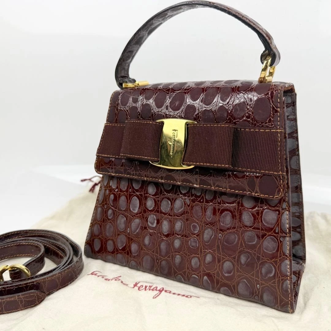 Salvatore Ferragamo Bow Mini Bags & Handbags for Women for sale | eBay