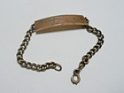 VINTAGE WW2 US NAVY MILITARY ID BRACELET – 10K GOLD FILLED – 8-3/4” – A CLASSIC! — photo 1