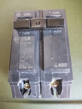 General Electric THQL2125 Circuit Breaker, 2-Pole 25-Amp by ABB