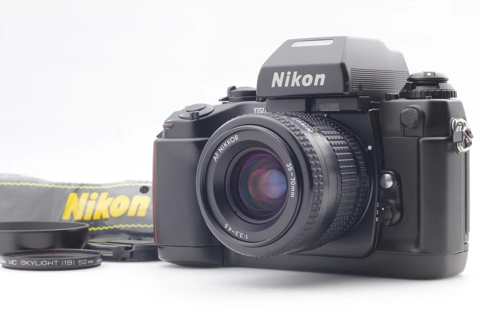 Lente con correa y capucha [casi como nueva] Nikon F4 cámara fotográfica AF 35-70 mm f/3,3-4,5 JAPÓN Foto 3 de 4