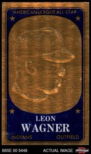 1965 Topps Embossed #31  Leon Wagner  Indians 6 - EX/MT