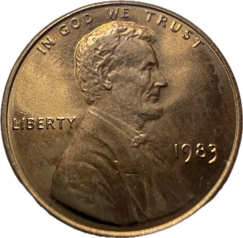 1983-P Lincoln Memorial Cent — photo from another recent sale