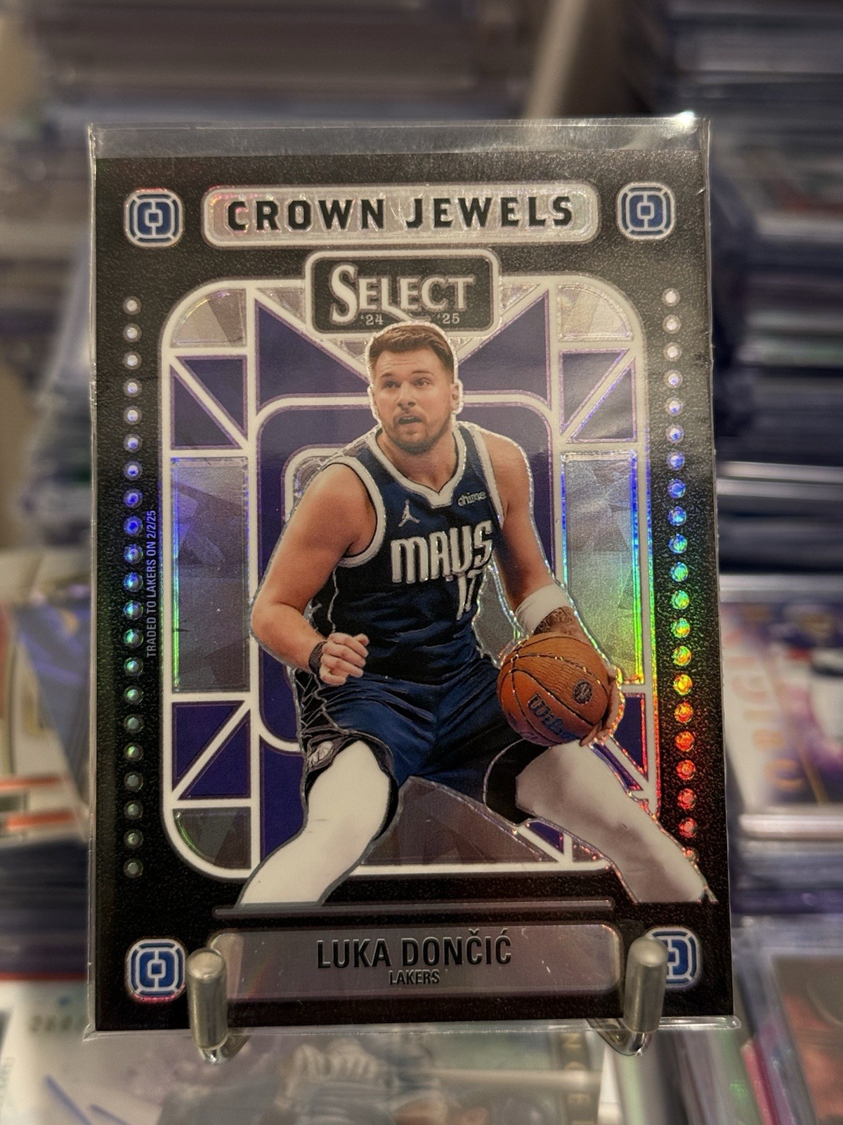 🔥🔥Luka Doncic 2024-25 Panini Select Crown Jewels Ultra Rare Prizm SSP #4🔥