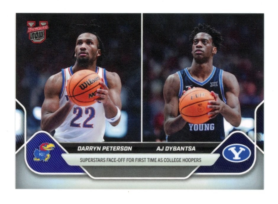 Darryn Peterson / AJ Dybantsa 2025-26 Bowman U NOW Basketball #65 *QTY DISCOUNT*