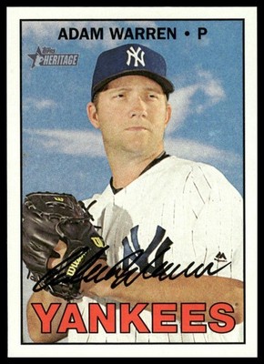 2016 Topps Heritage #596 Adam Warren New York Yankees NM+