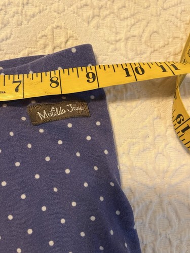 Matilda Jane Shorts Girls Sz 6 Tall Tales Blue Polk-a-Dot Ruffles Shorties - Picture 4 of 5