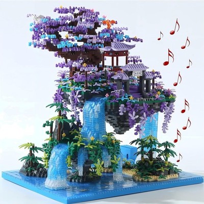 Japanese Sakura Tree House Building Kit 4574PCS with Unique Music and Lights