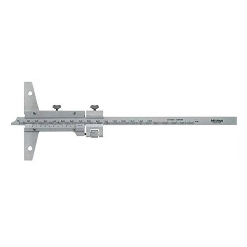 Mitutoyo 527-101 Vernier Depth Gauge  Caliper Type  0-150mm Range  0.02mm