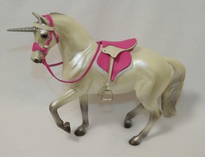 Handgefertigte rosa Leder Fantasy Sattel Trense 1:12 Classic Breyer Pferd nicht inkl.