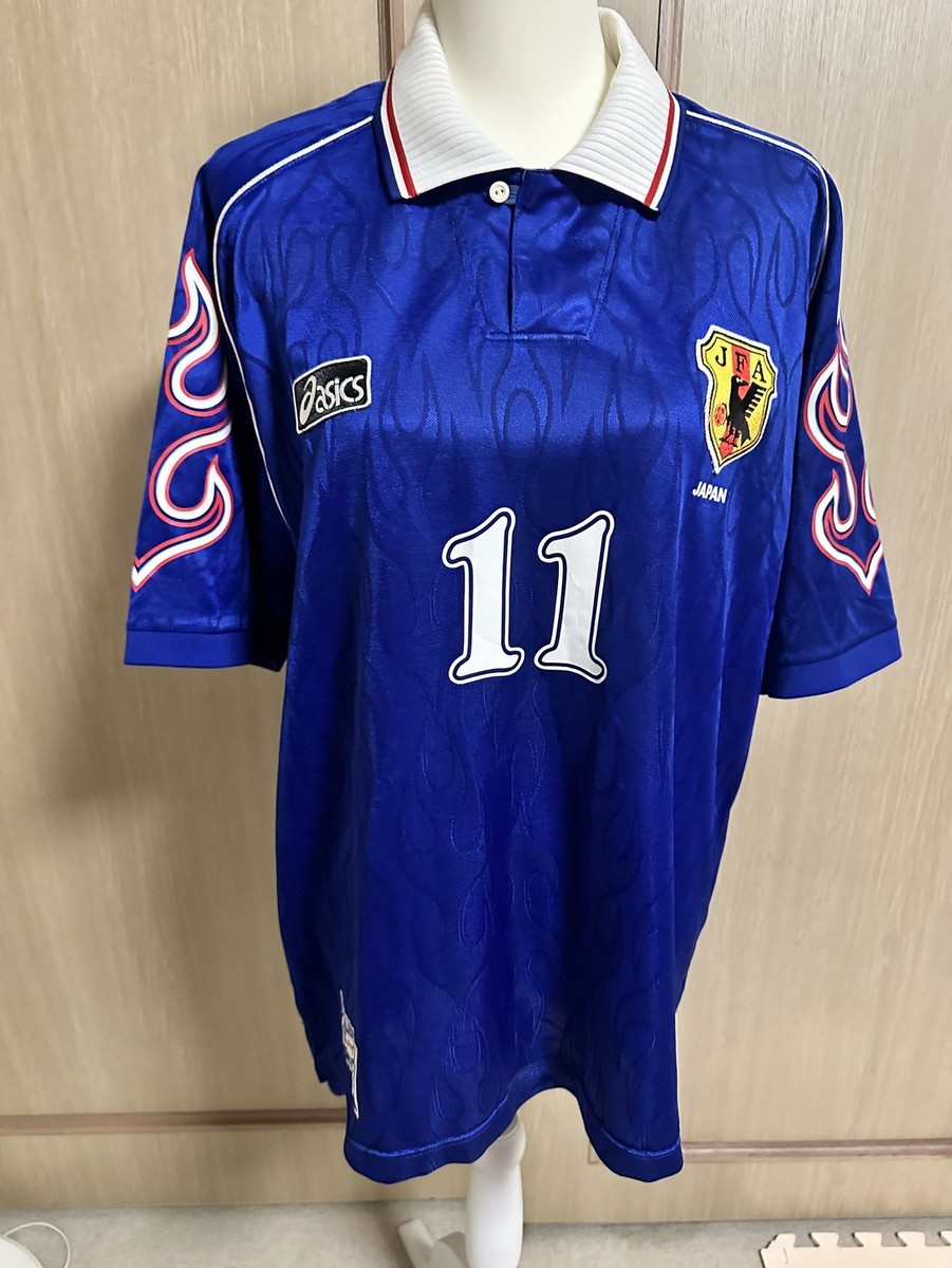 Japan National Team 1998 World Cup KAZU #11 Jersey Asics XL