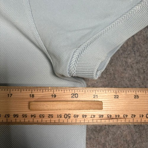 Camisa Polo Tom Ford Para Hombre Talla UK M Azul Claro 100% Algodón Tenis Piquet Diseñador - Imagen 2 de 10