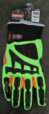 Brandneu ERGODYNE ProFlex 925F(x) Handschuhe zur Reduzierung der dorsalen Auswirkungen. Größe 3XL 