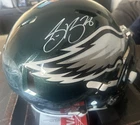 Saquon Barkley Autographed Helmet Beckett Witness Certified